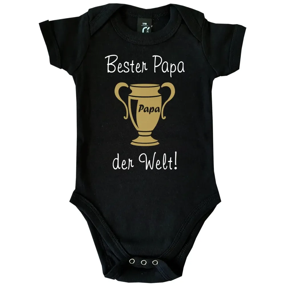 Baby‑Body mit Sport‑Pokal und Familien‑Titel