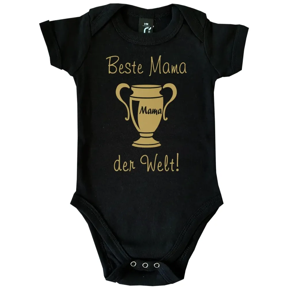 Babybody „Beste Tante der Welt“ mit Pokal Grafik