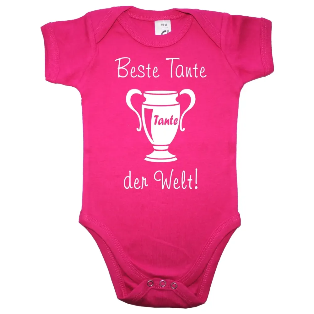 Baby‑Body mit Pokal und eingravierter Wunschperson