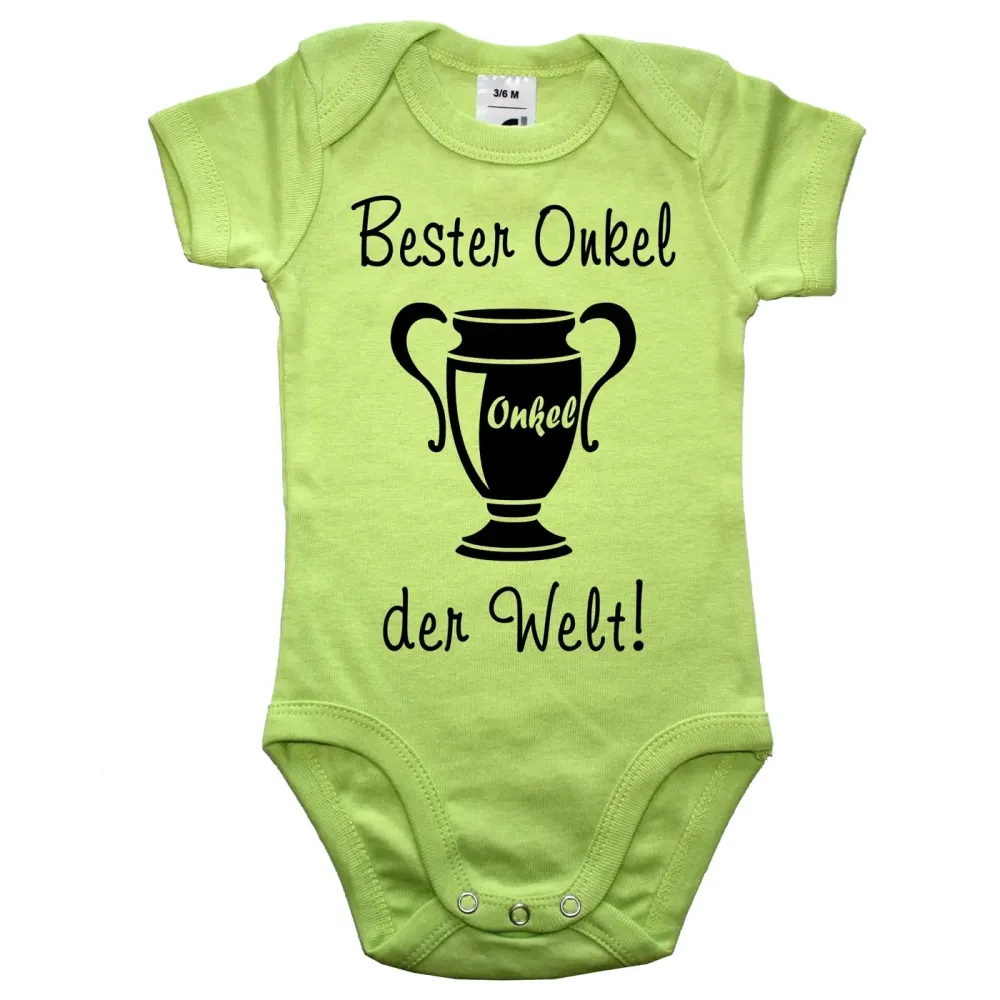 Preview: Baby Bodie mit Aufdruck Bester Onkel