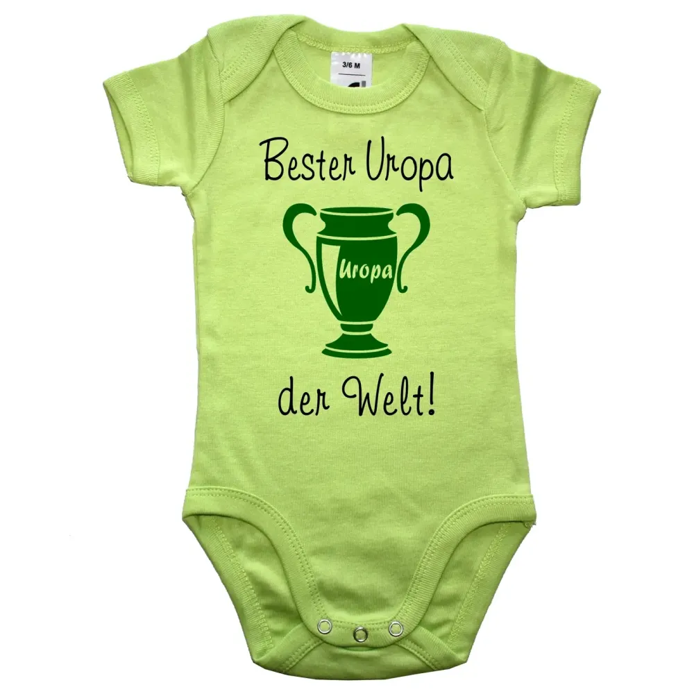 Baby‑Body „Bester Onkel der Welt“ mit Trophäe