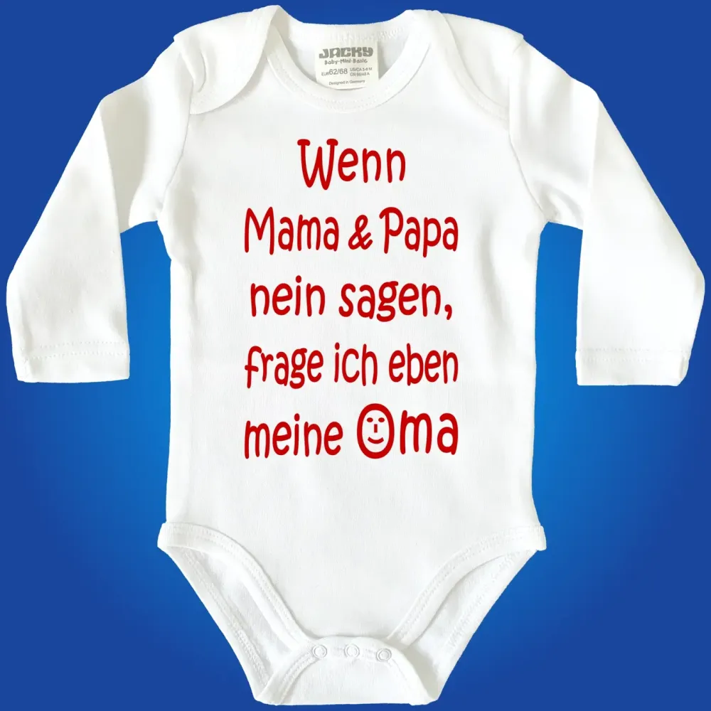Babybody mit frechem Spruch für kleine Schlawiner