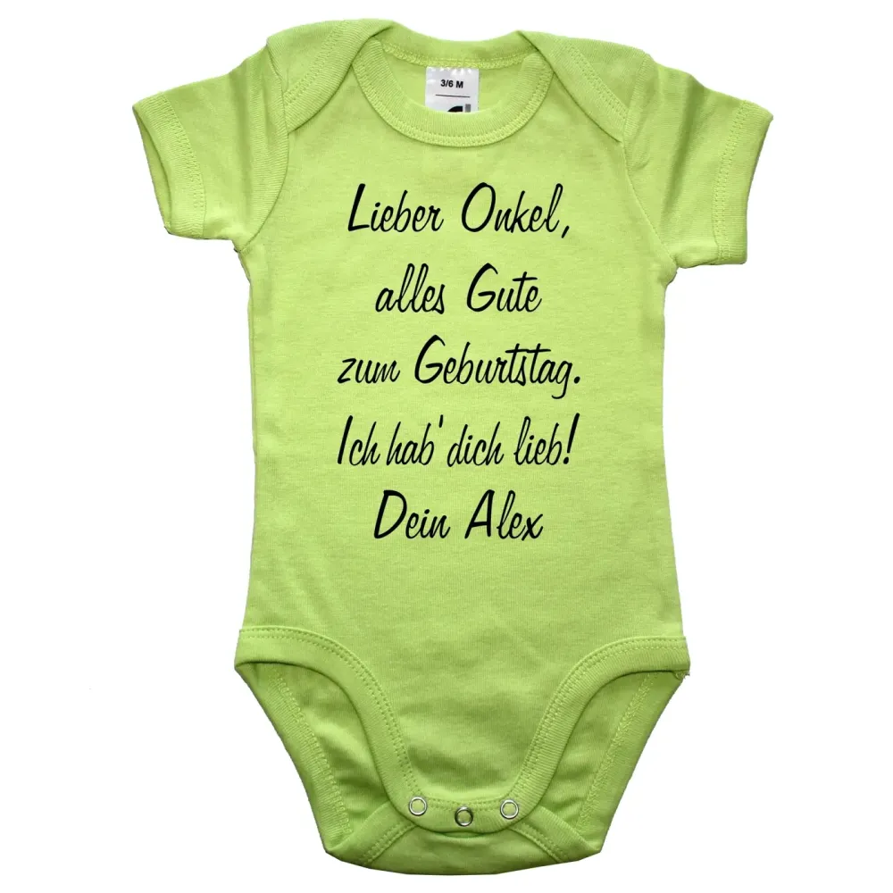 Babybody zum Geburtstag für Papa