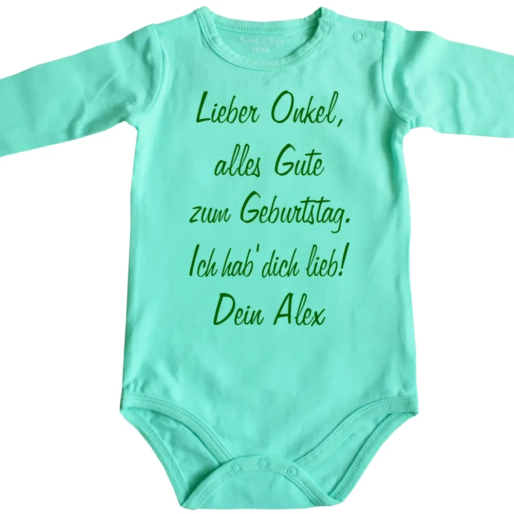 Preview: Baby-Body zum Geburtstag für Mama