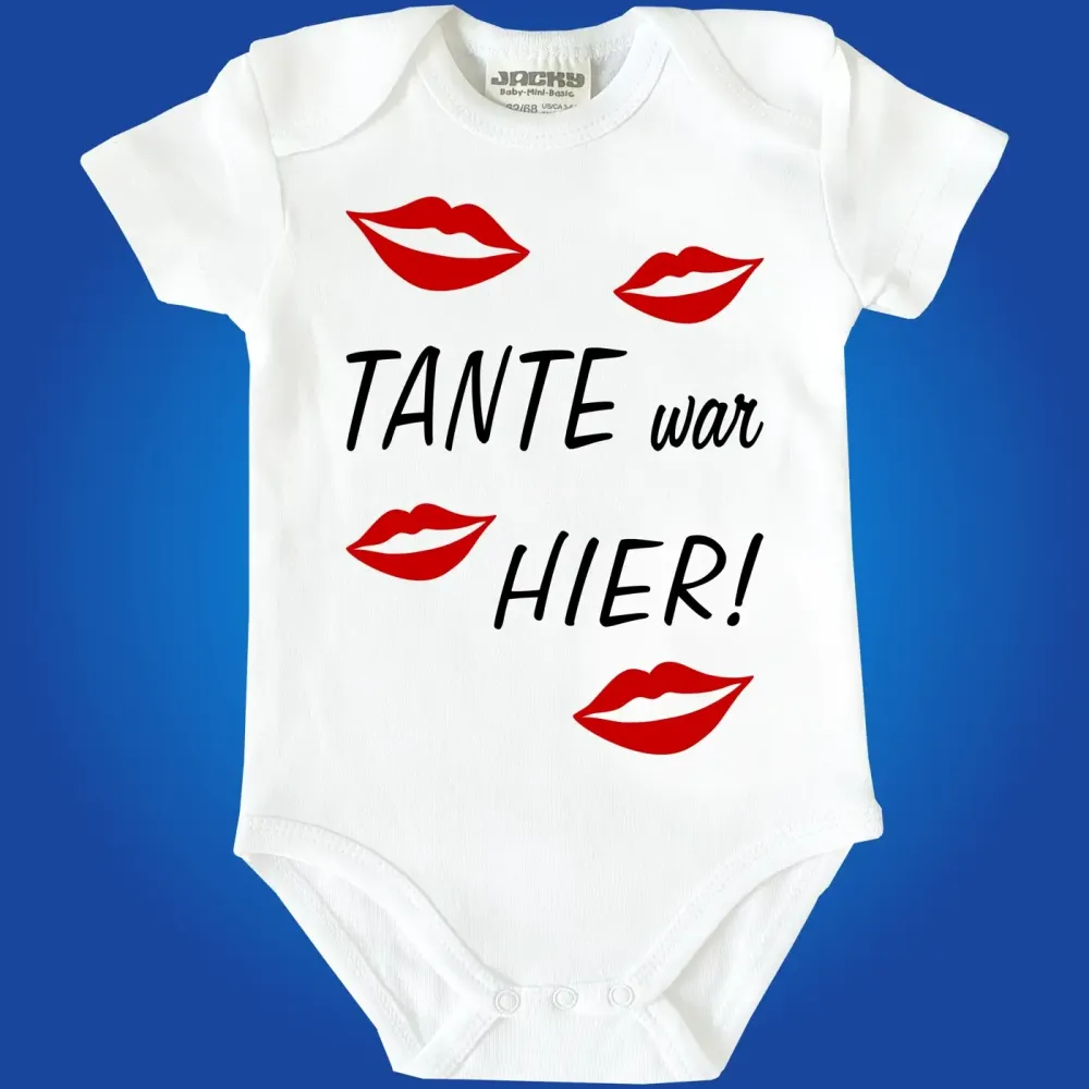 Preview: Baby-Body mit Druck Tante war hier