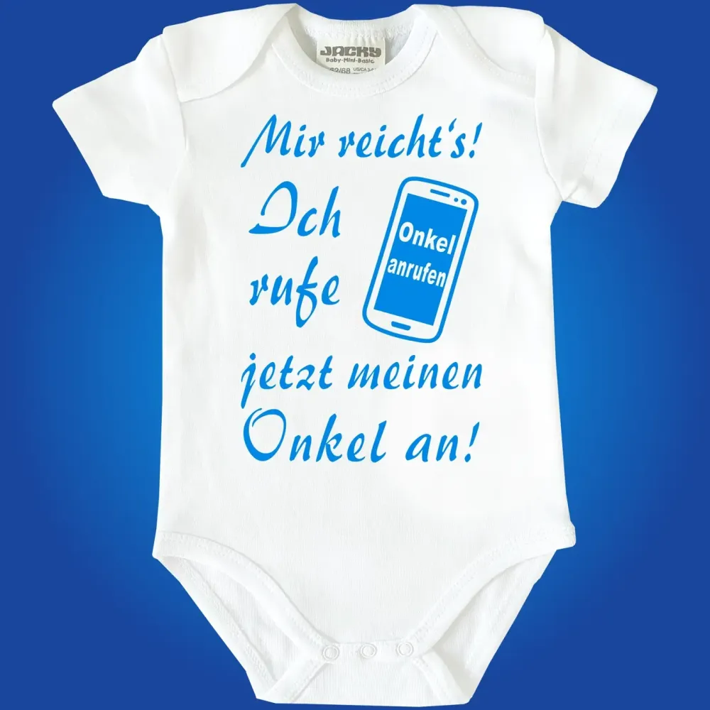 Babybody mit Handy‑Symbol und Familienauswahl