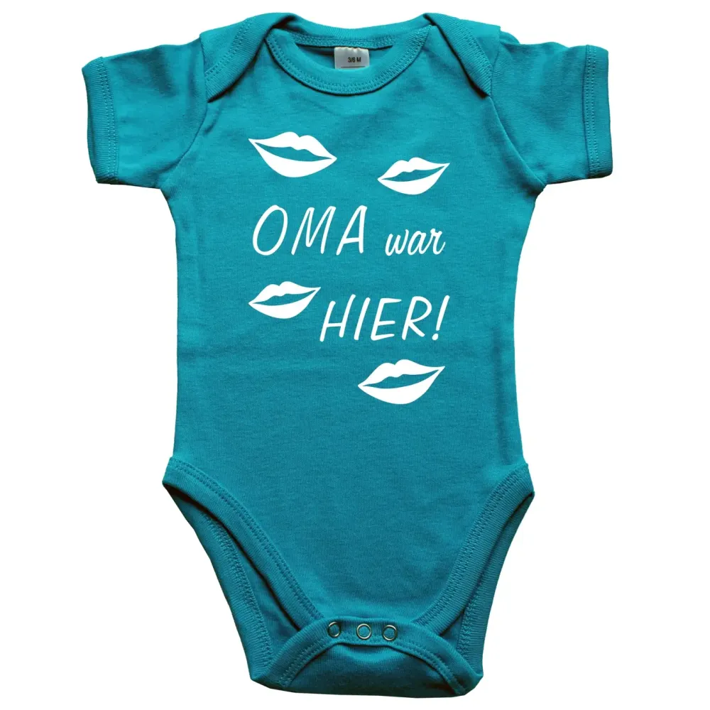 Babybody Lippenstift Küsse Humor Spruch