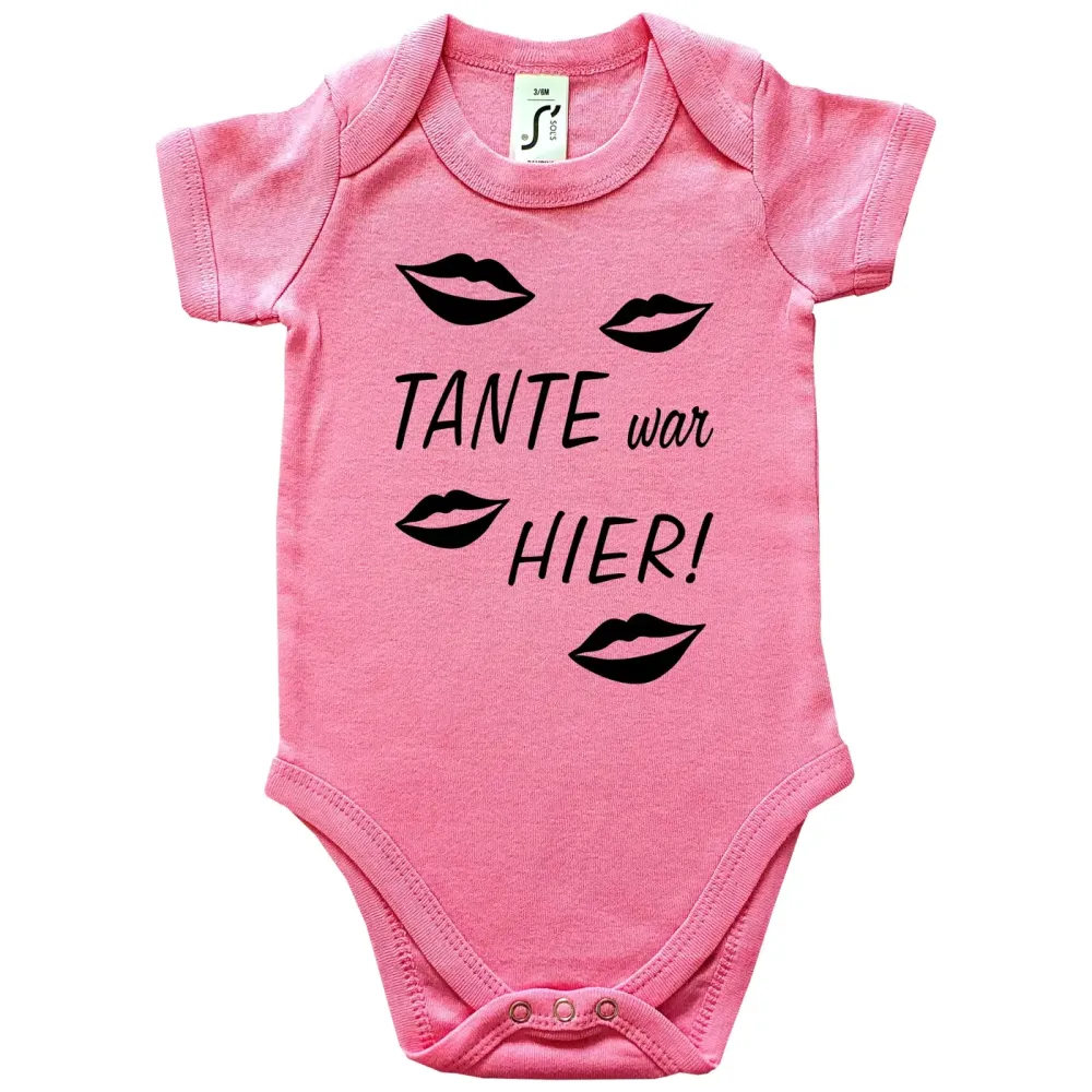 Babybody „Oma war hier“ Lippenstift Küsse