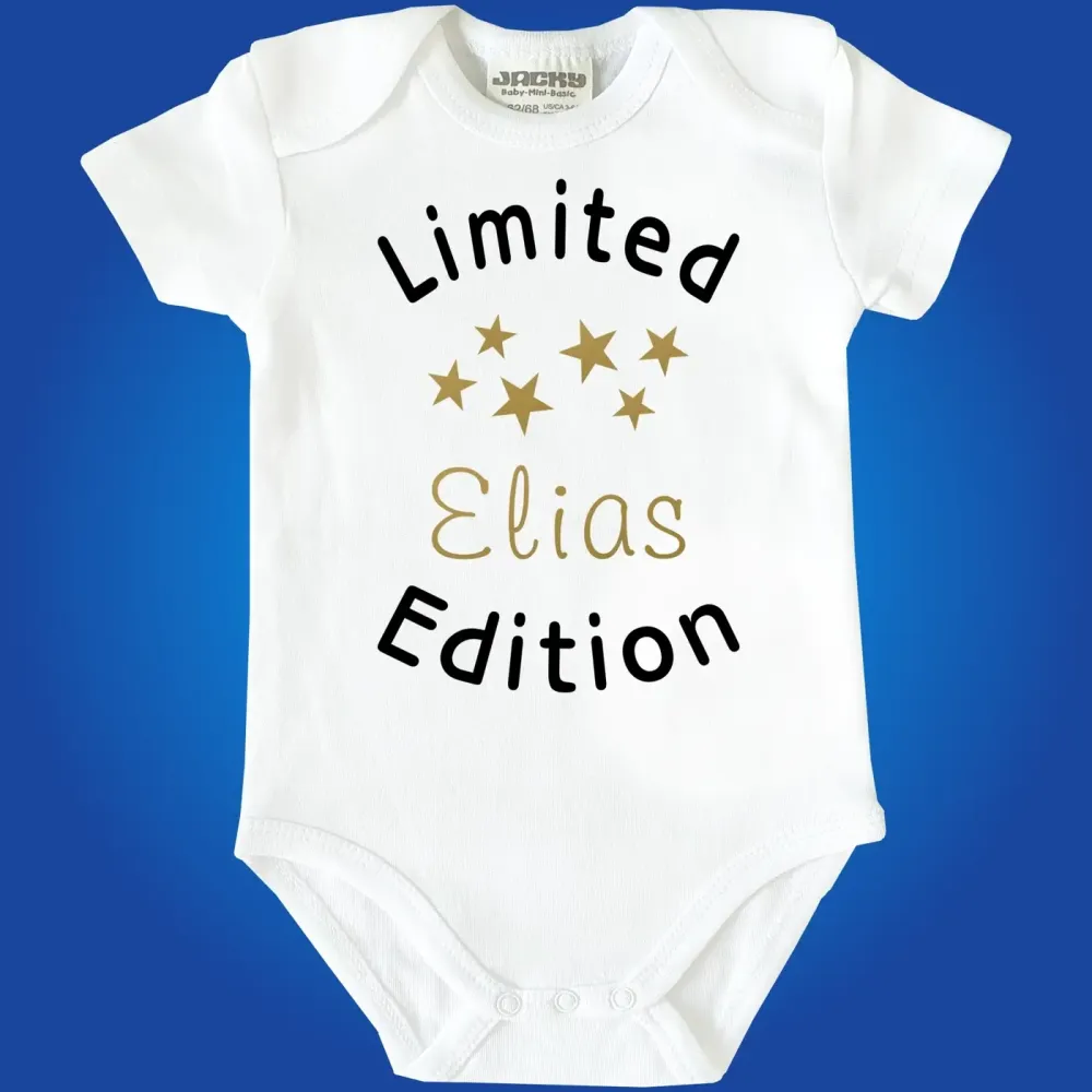 Preview: Baby‑Body Limited Edition mit Sternen