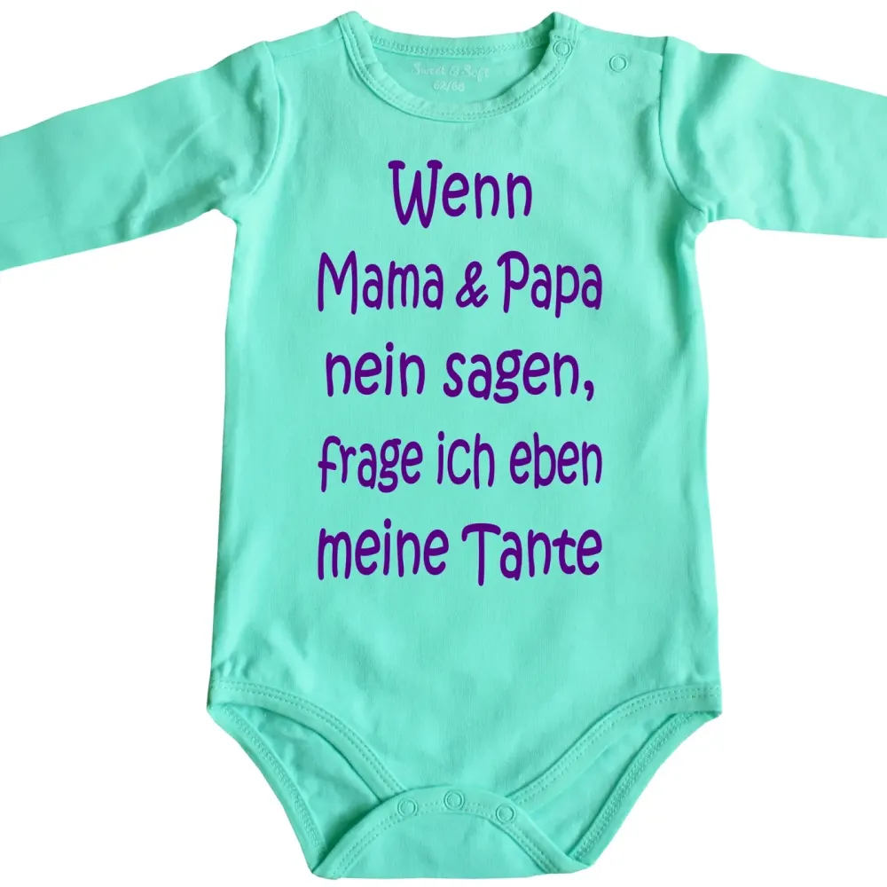 Preview: Baby‑Body mit Auswahl Oma & Opa oder Tante & Onkel