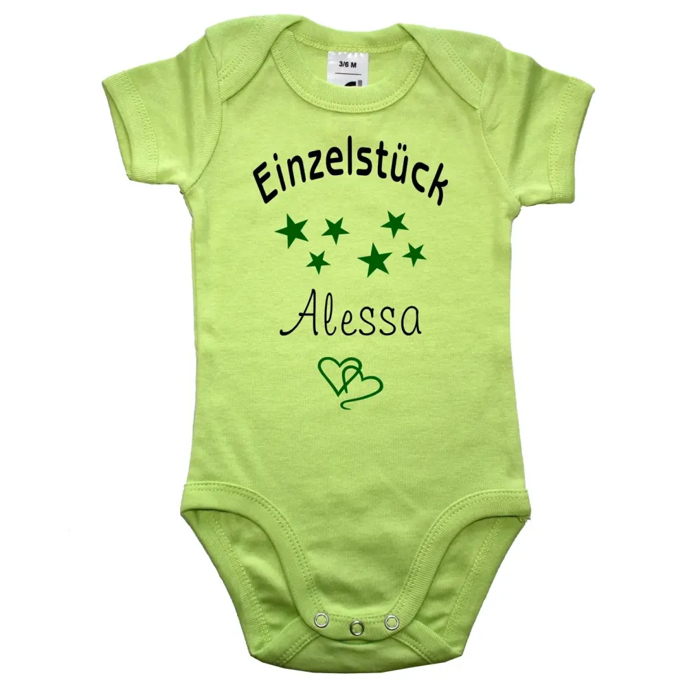 Babybody Unikat Design mit Herzen