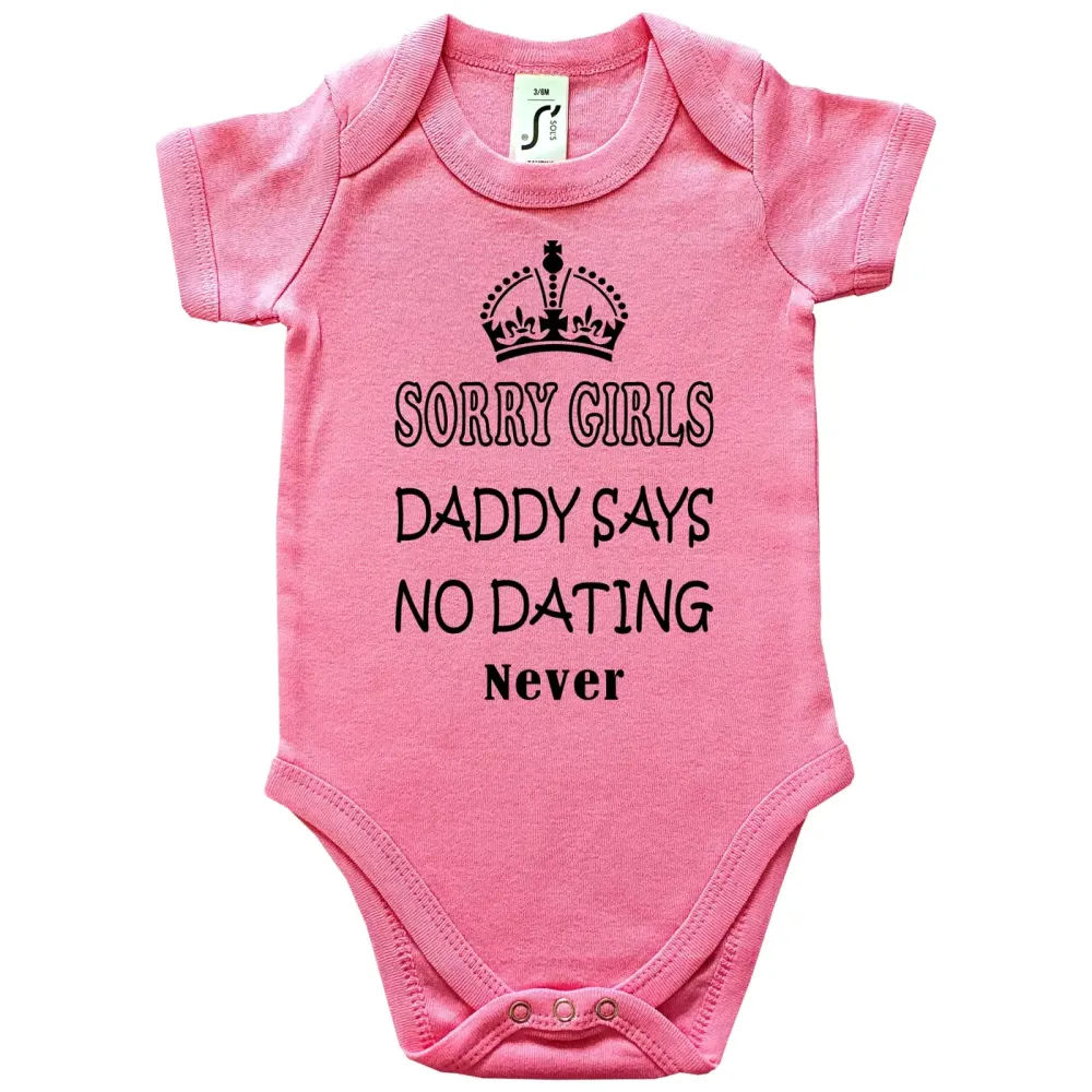 Babybody „Daddy Says No Dating“ in verschiedenen Farben