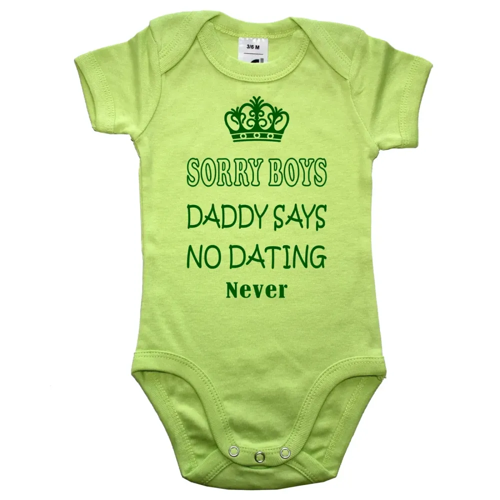 Baby‑Body mit witzigem Papa‑Schutz Spruch