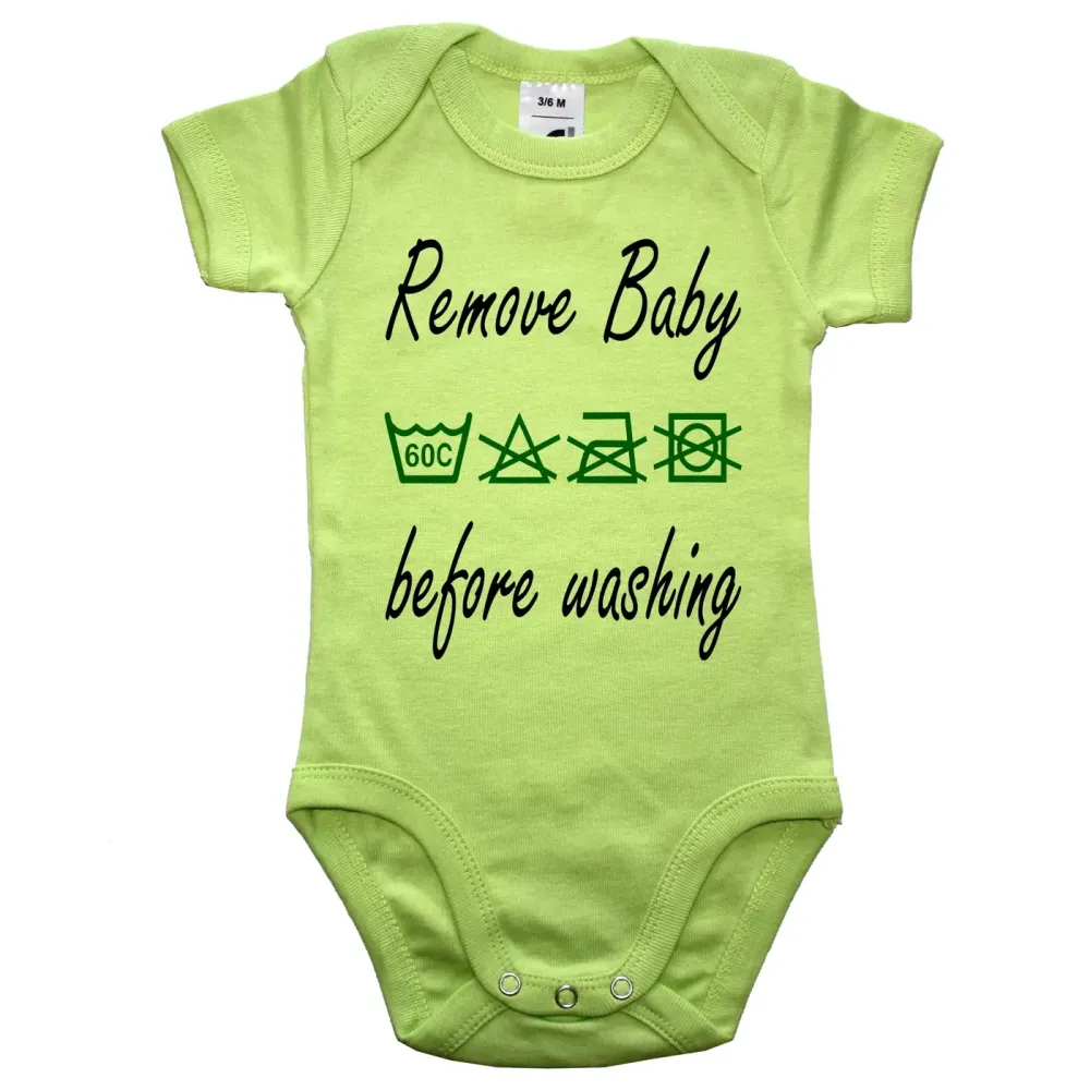 Preview: Witziger Baby-Body mit Spruch