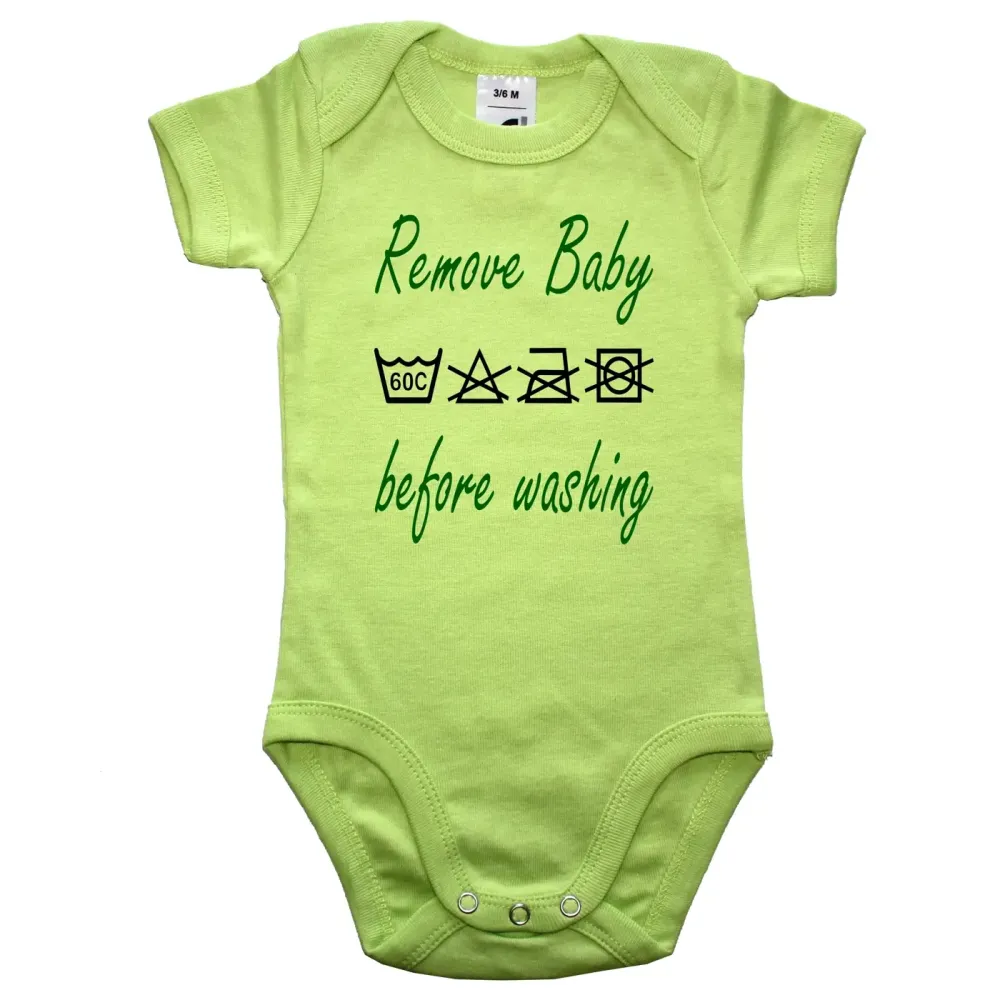 Babybody „Remove Baby“ Pflegehinweis