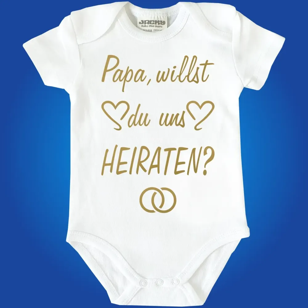 Baby Bodysuit with saying wedding marry