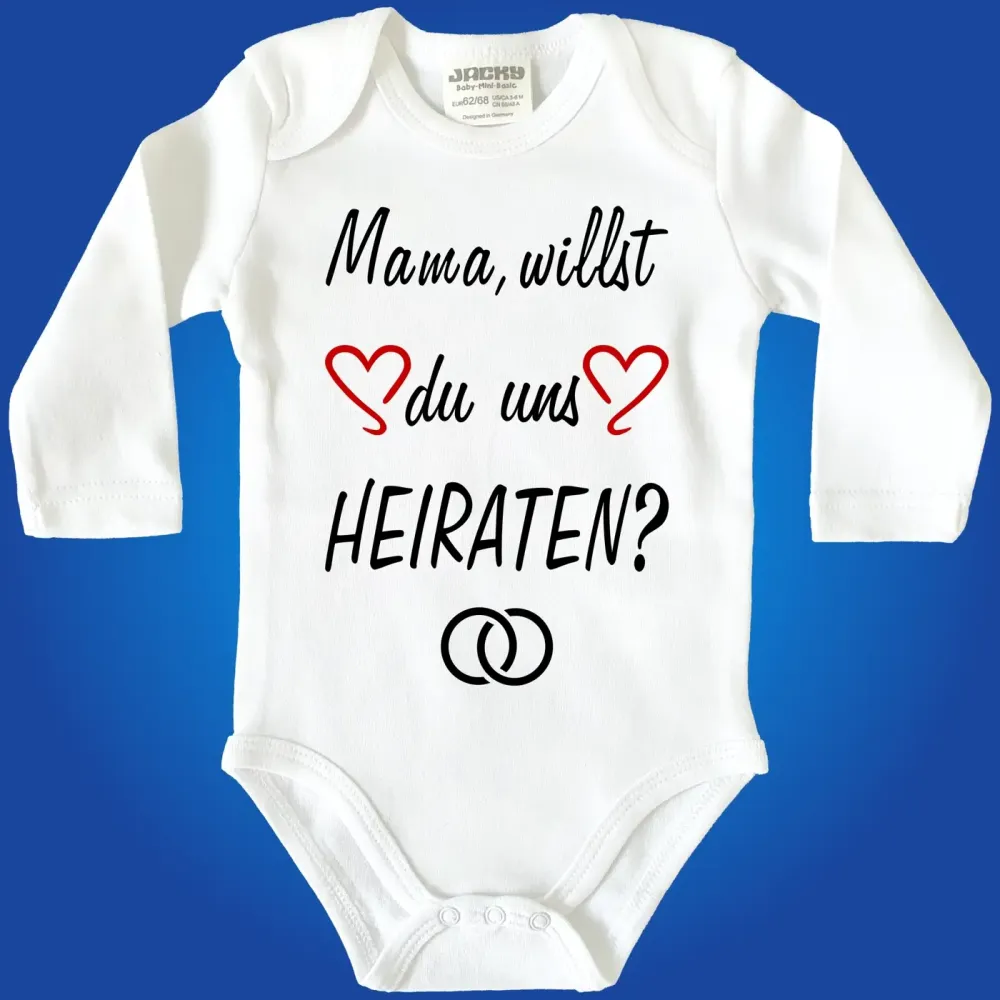 Baby-Body Heiratsantrag