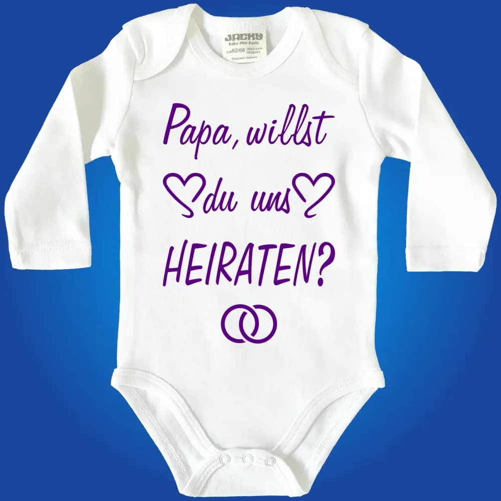 Baby Bodysuit with marriage proposal