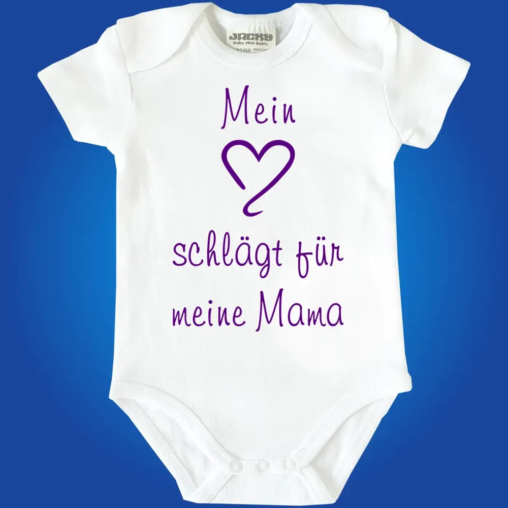 Babybody „Mein Herz schlägt für Oma“ liebevolles Design