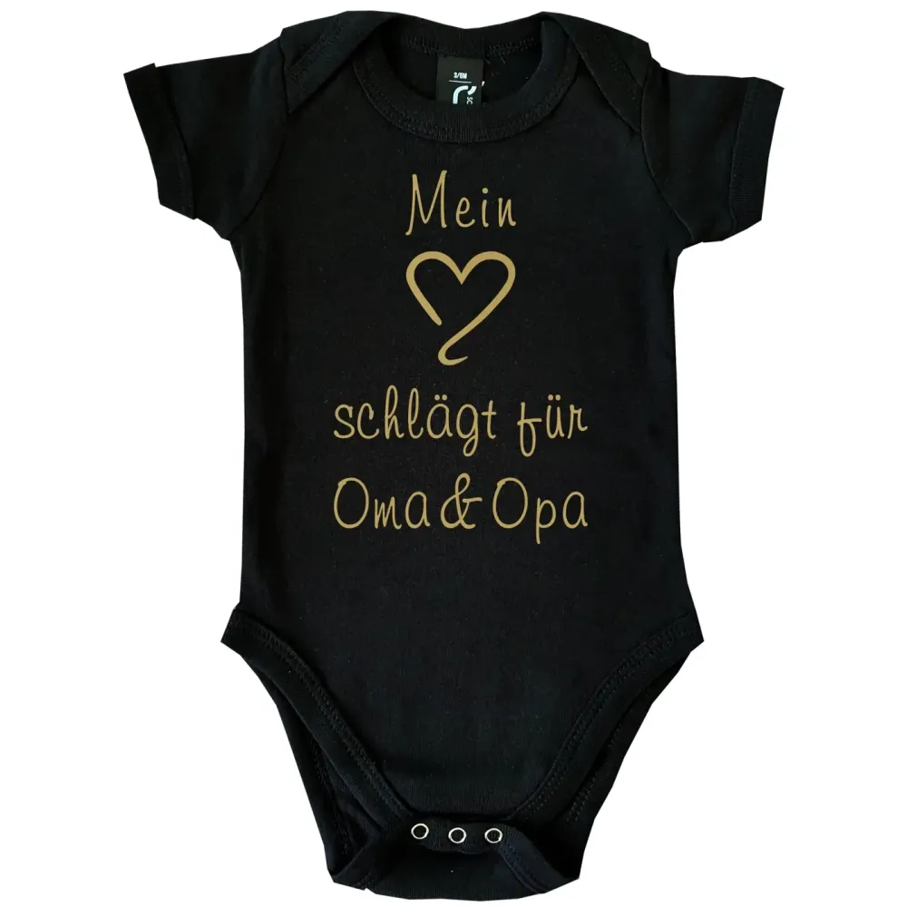 Babybody „Mein Herz schlägt für Oma“ liebevolles Design