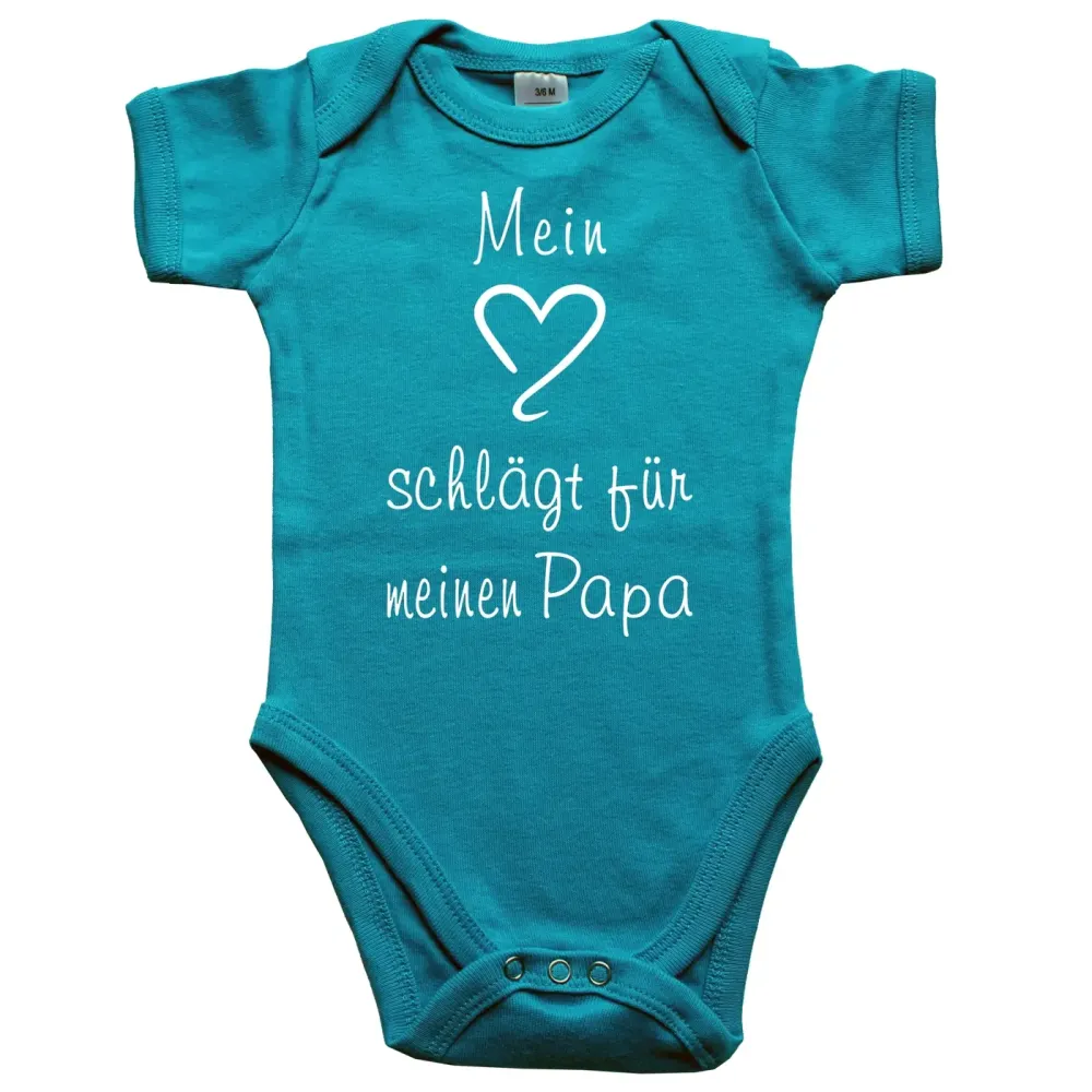 Babybody „Mein Herz schlägt für Oma & Opa“ mit Herz Grafik