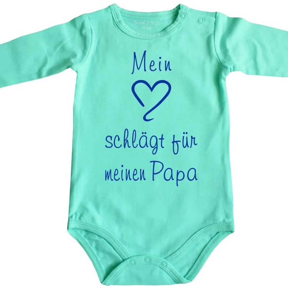 Preview: Baby-Body „Mein Herz schlägt für Tante“ mit Herz Grafik