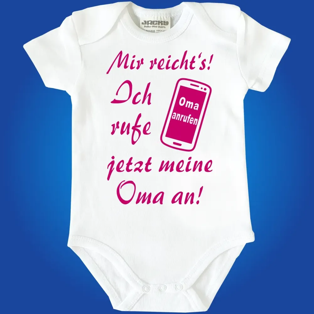 Preview: Baby‑Body mit lustigem Spruch und personalisierter Person