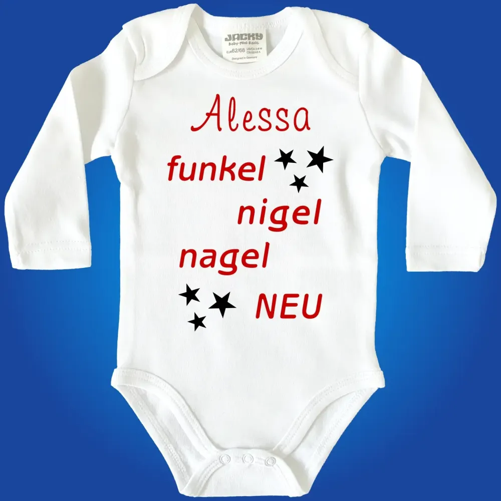 Babybody Personalisiert zur Geburt