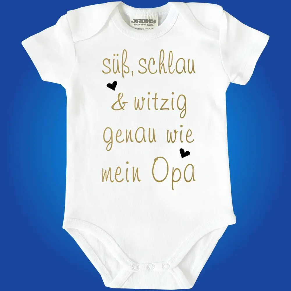 Babybody „süß, schlau & witzig – genau wie Mama & Papa“