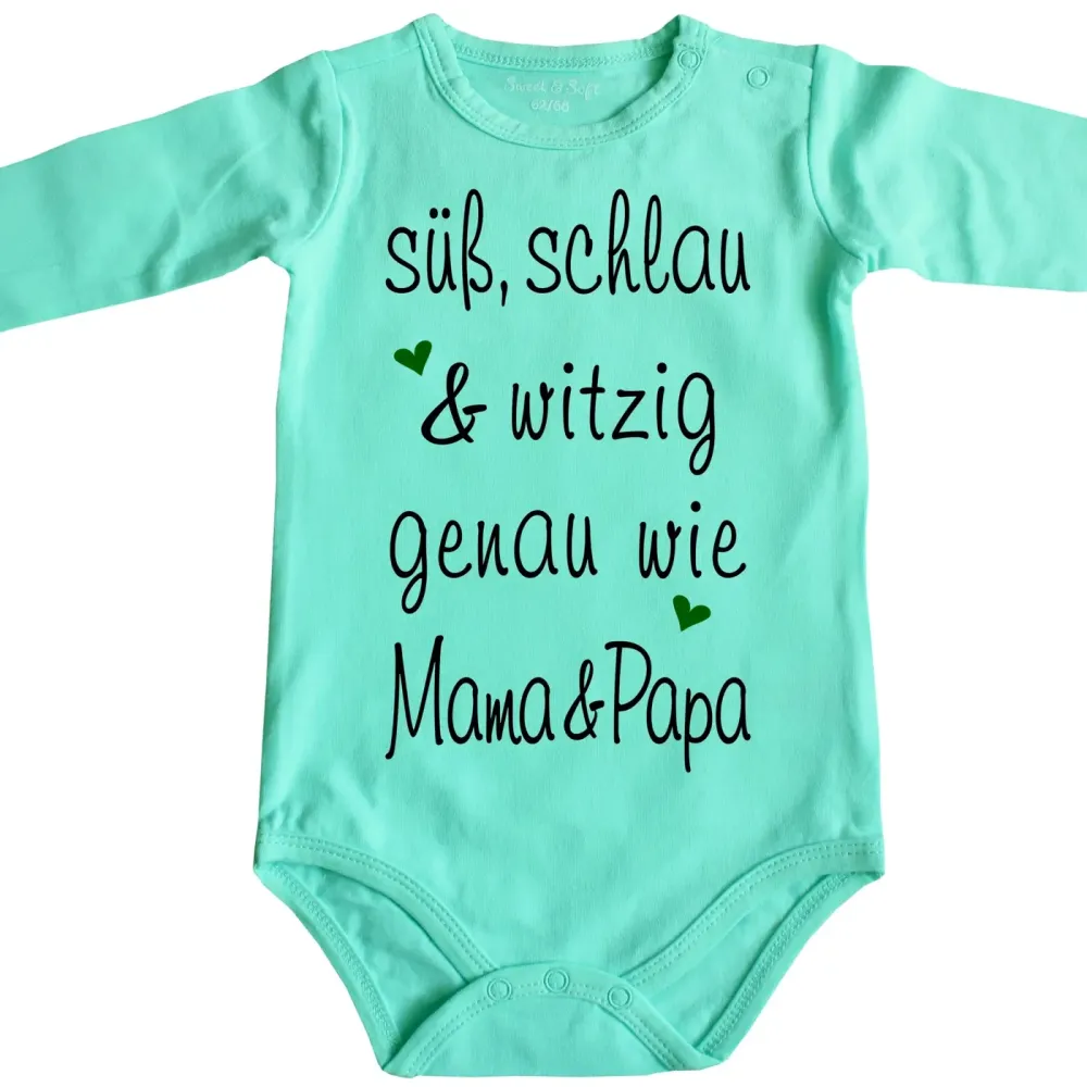 Baby-Body mit lustigem Spruch
