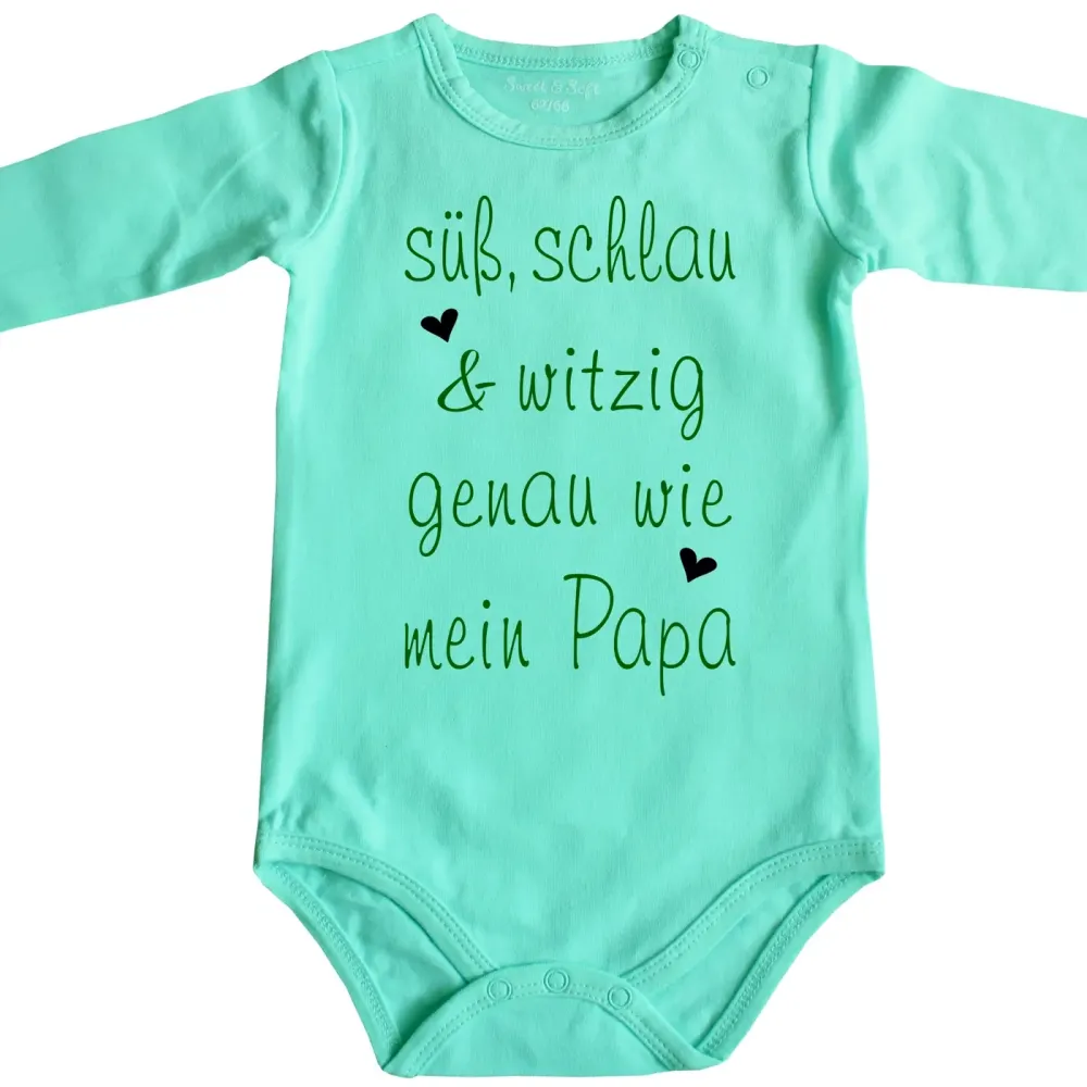 Preview: Babybody mit Doppelherz und liebevollem Text
