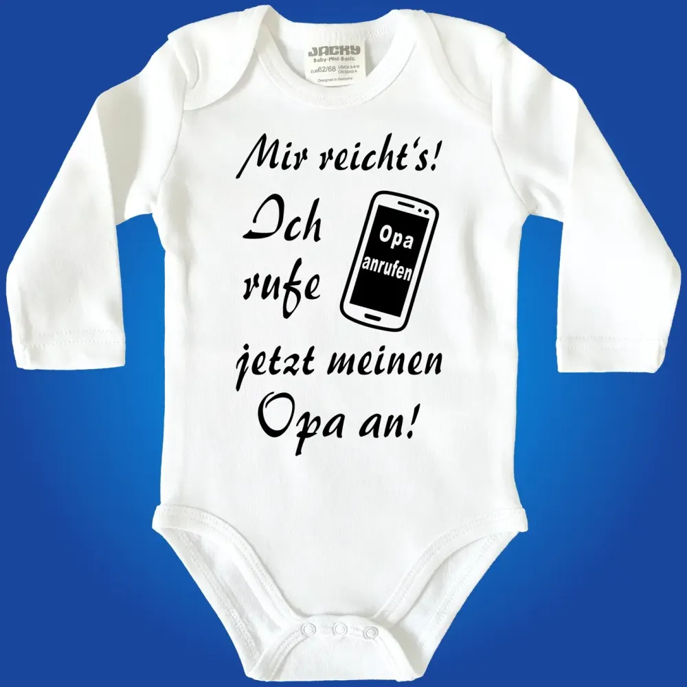 Babybody mit Auswahl Mama, Papa, Oma oder Opa