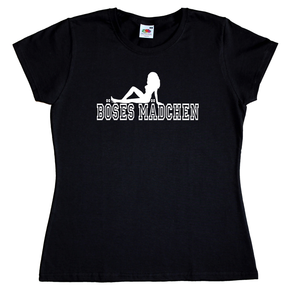 Preview: Fun Damen T-Shirt - Böses Mädchen