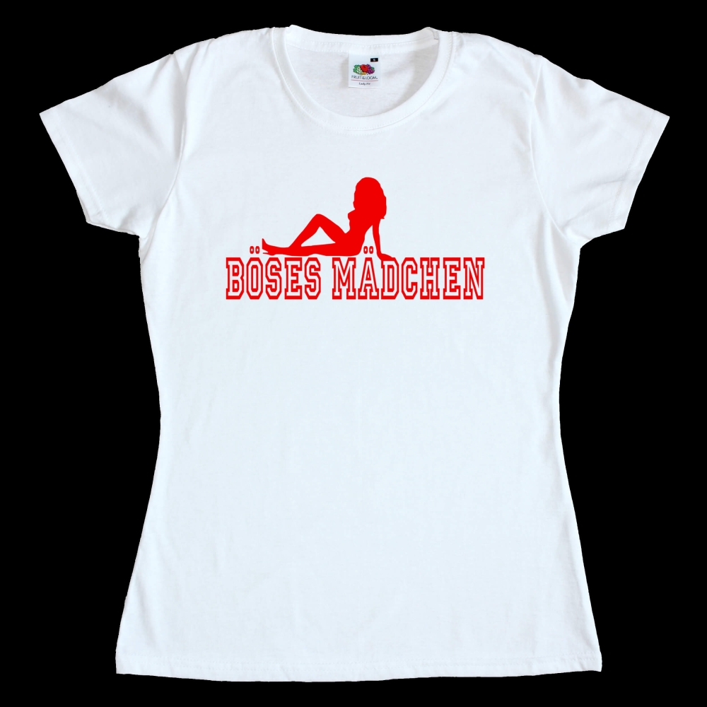 Fun T-Shirt Böses Mädchen