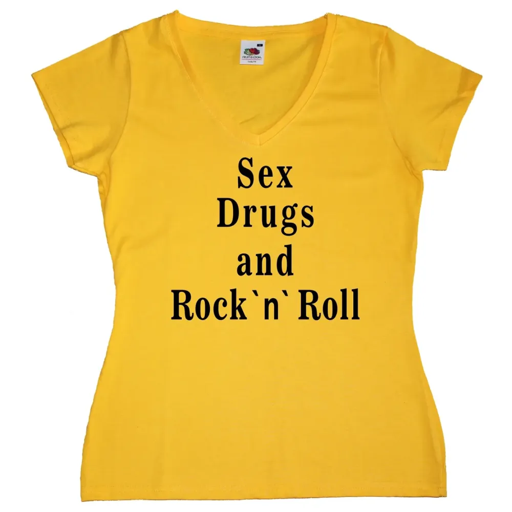Damen T-Shirt mit Druck Rock 'n' Roll