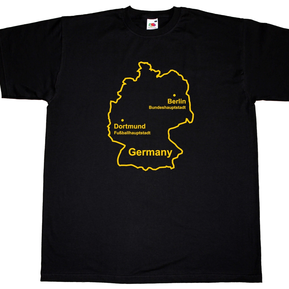 Preview: Fun Herren T-Shirt - Fußballhauptstadt Dortmund