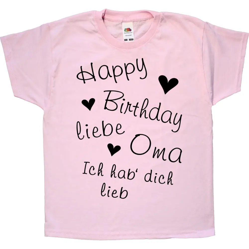 Preview: Kinder‑T‑Shirt mit wählbarer Familienperson zum Geburtstag