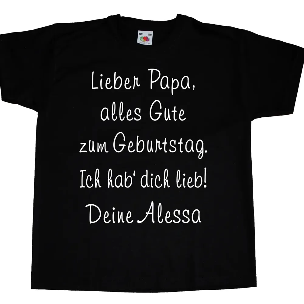 Preview: Kinder Shirt „Happy Birthday liebe Mama – Ich hab dich lieb“