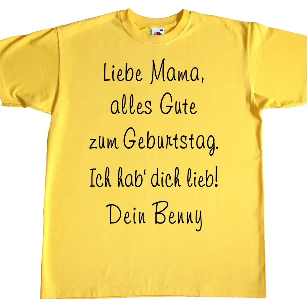 Kinder Shirt mit süßem Geburtstagsmotiv für Familie