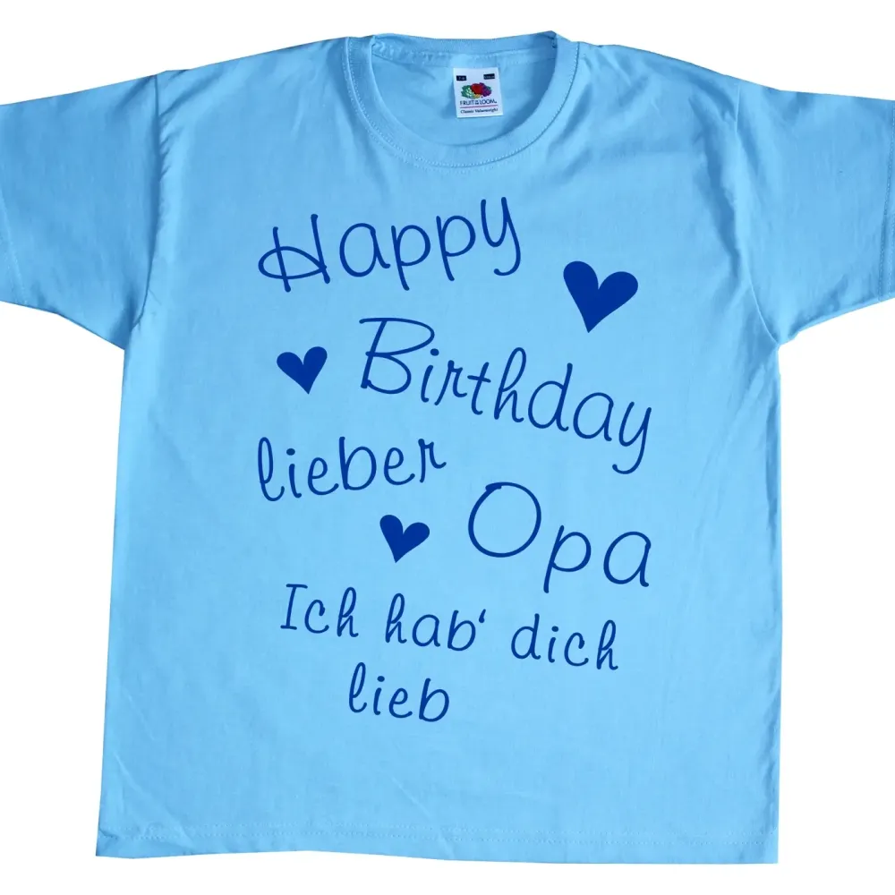 Preview: Kinder Shirt „Happy Birthday liebe Mama - Ich hab dich lieb“