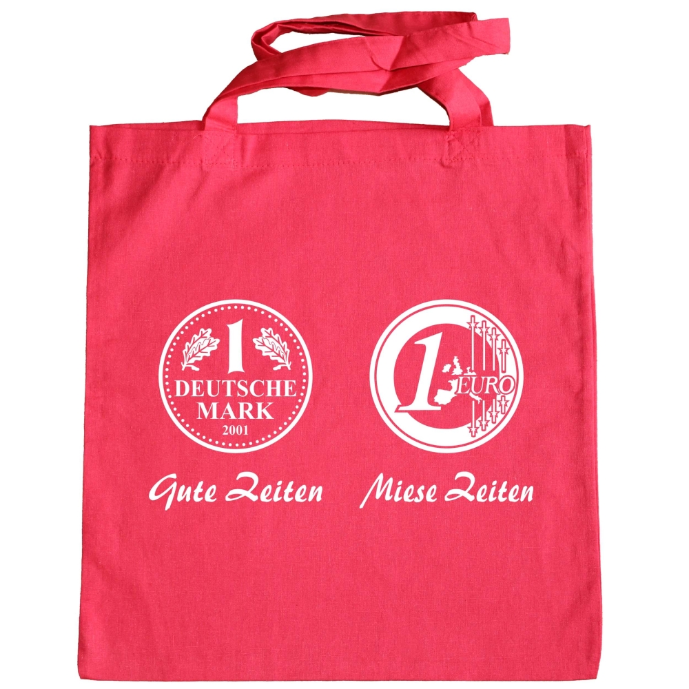 Preview: Tragetasche - Stofftasche - Gute Zeiten Miese Zeiten