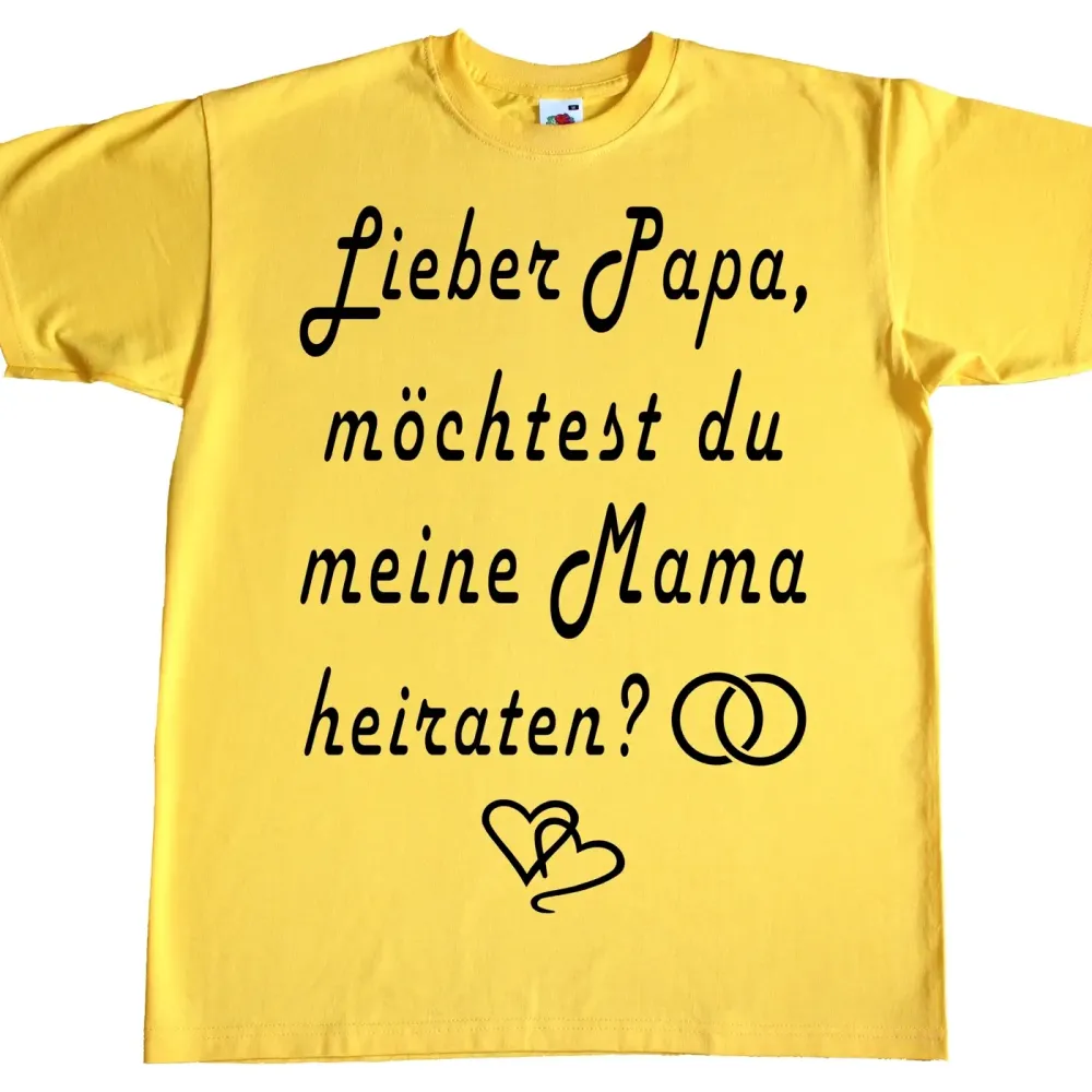 Kinder TShirt Hochzeitsantrag