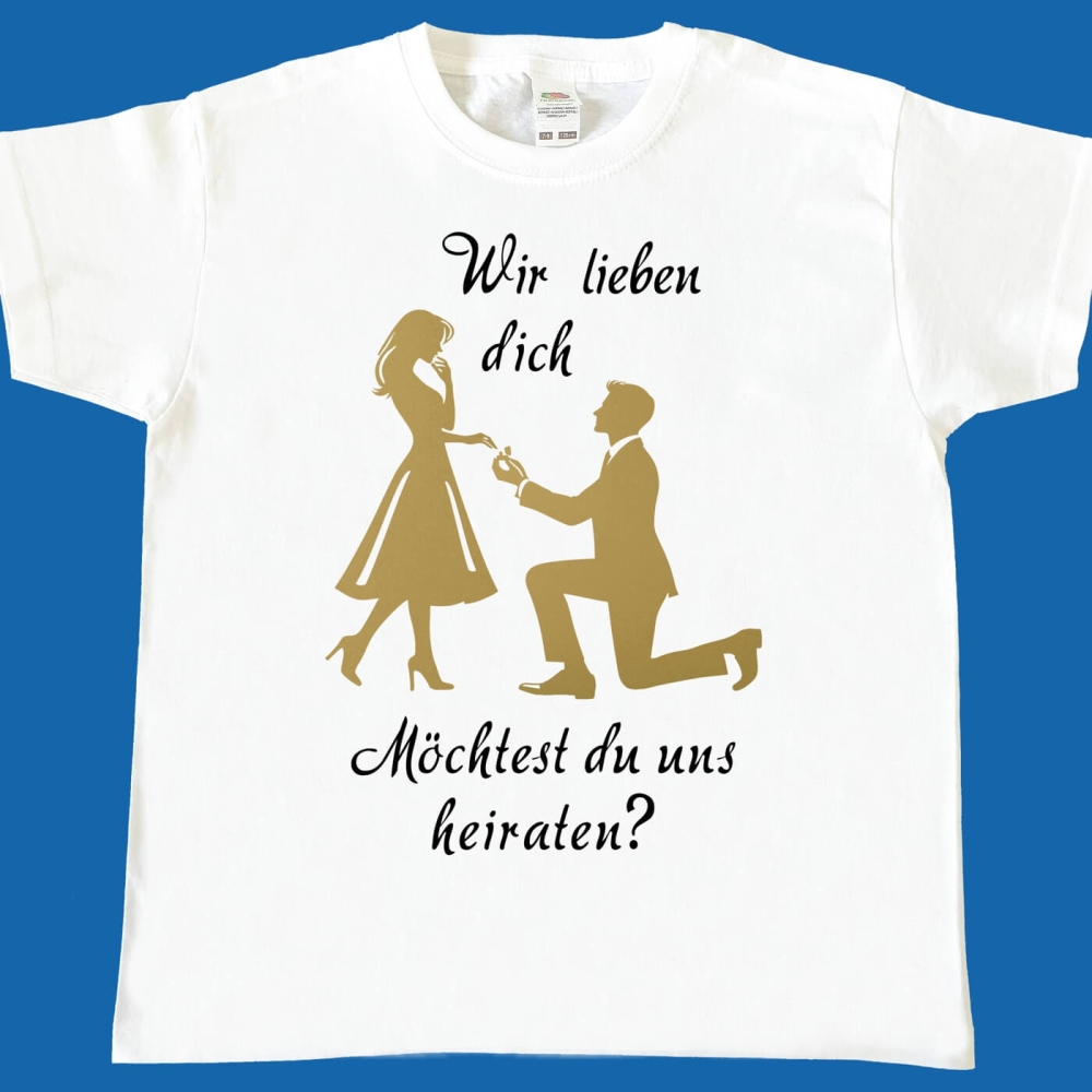 Kinder T-Shirt Heiratsantrag