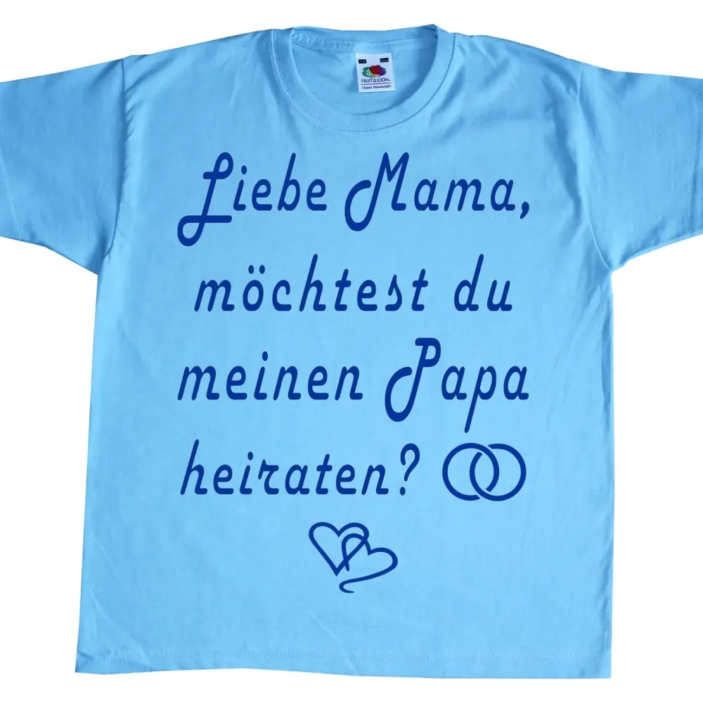 Kinder T-Shirt Heiratsantrag