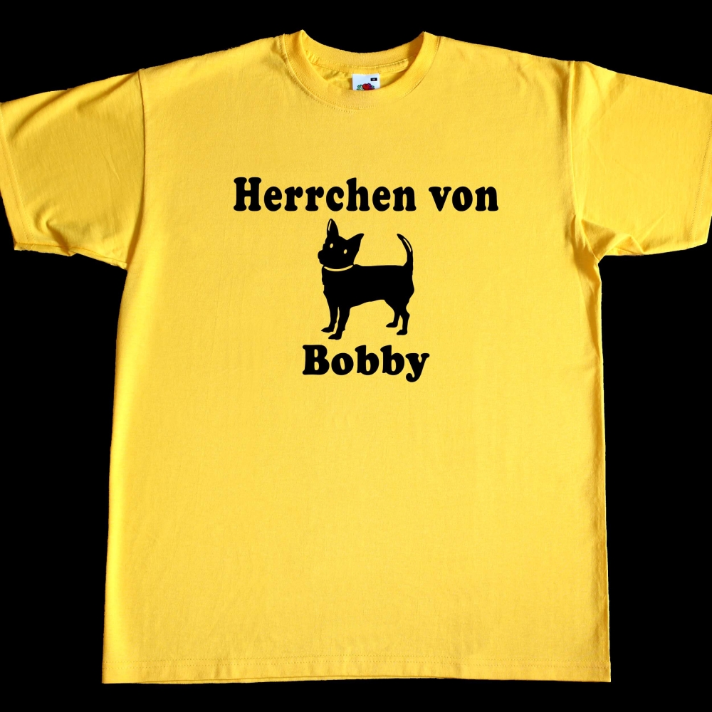 Fun Herren T-Shirt Herrchen von (Name)