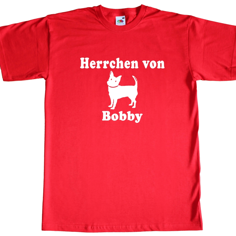 Preview: Fun Herren T-Shirt Herrchen von (Name)