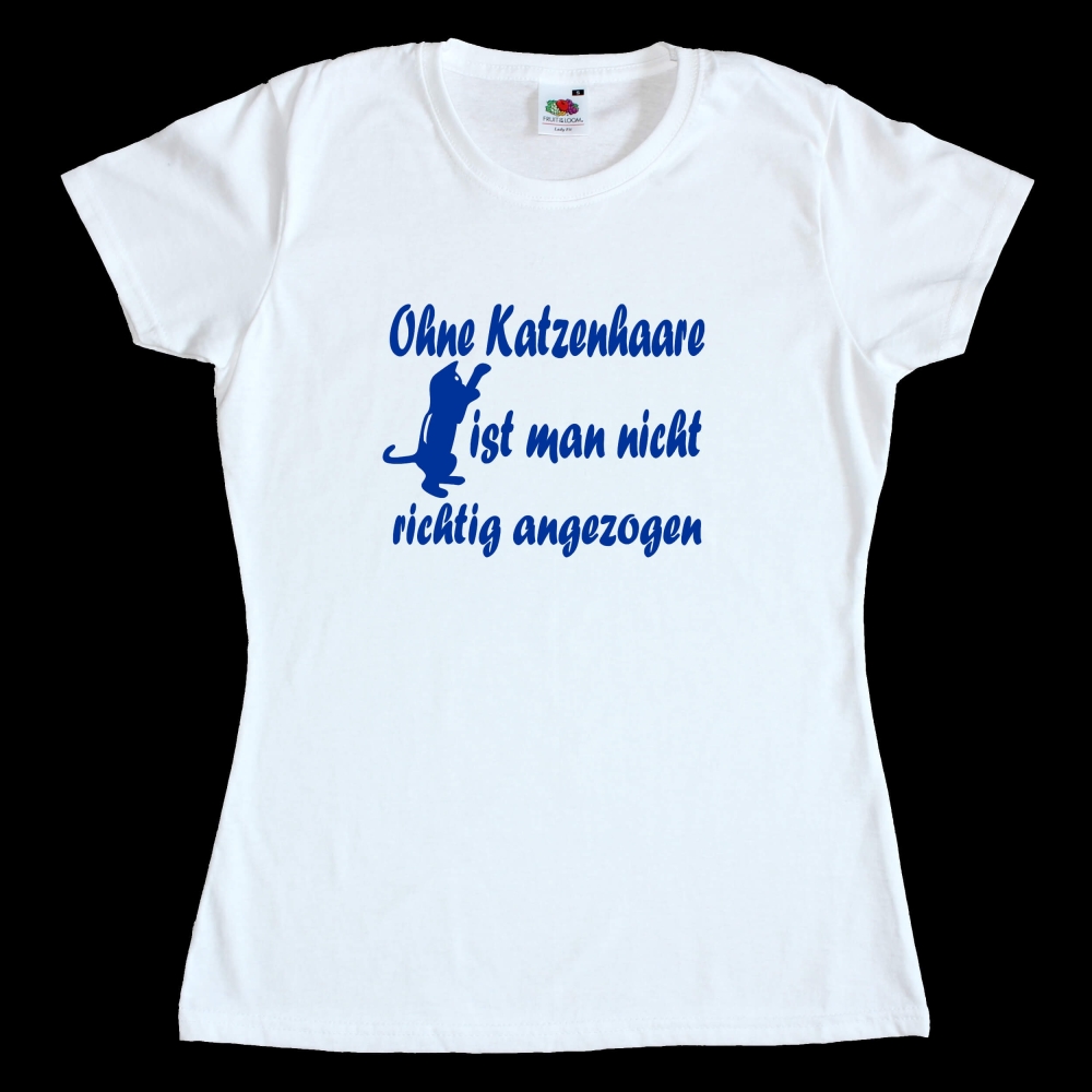 Preview: Fun Damen T-Shirt - Ohne Katzenhaare