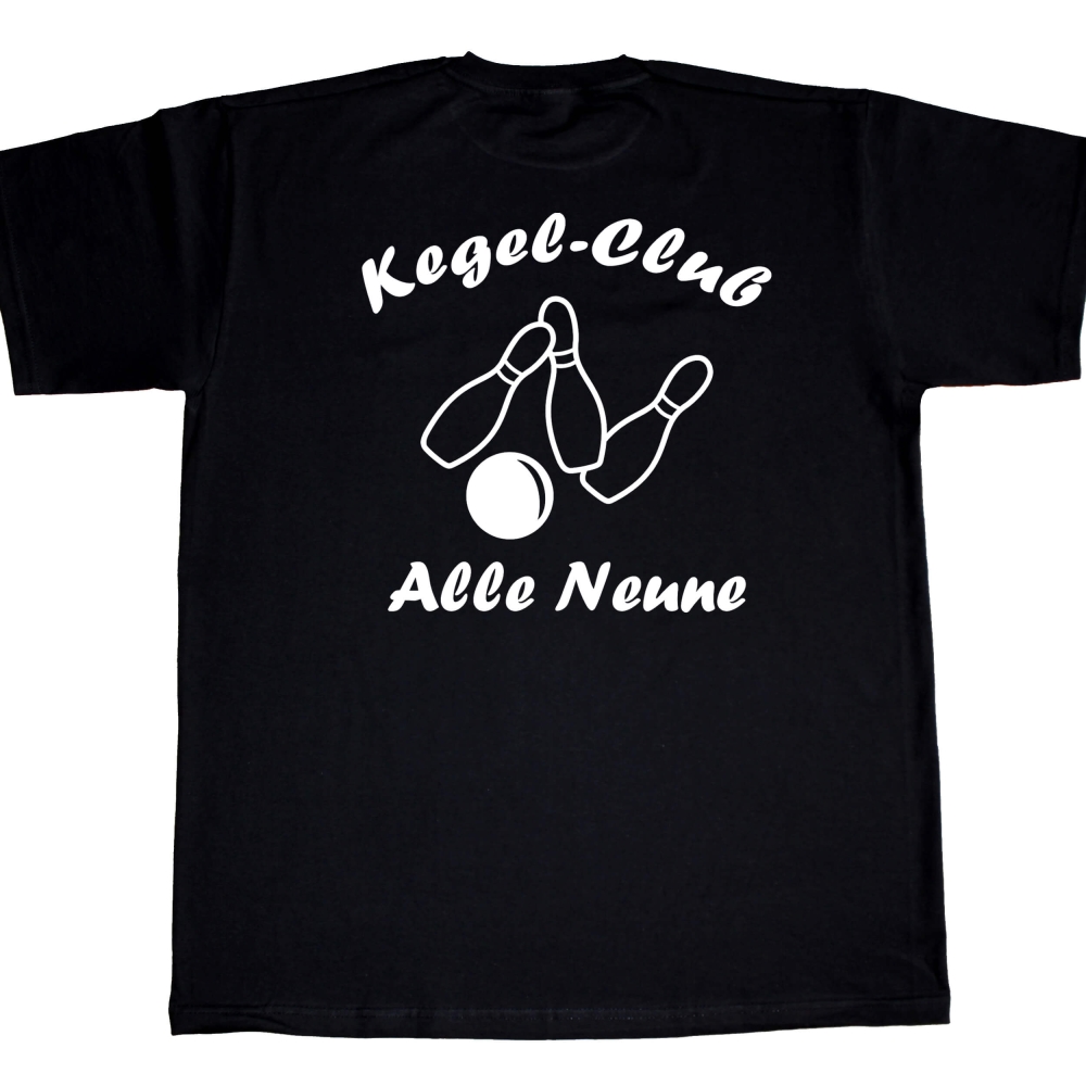 Preview: Herren T-Shirt für Bowling- und Kegelvereine