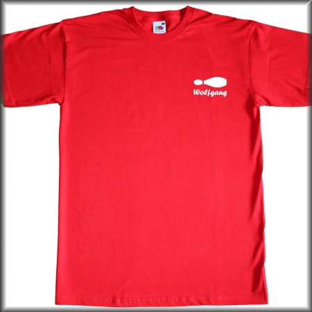 Herren T-Shirt für Bowling- und Kegelvereine