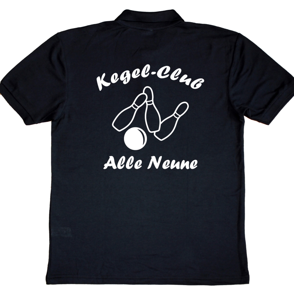 Preview: Poloshirt - Polohemd - Kegelverein - Bowling